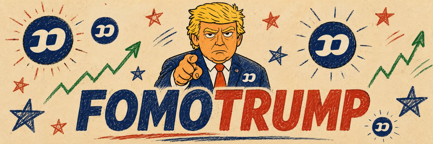 FOMOTRUMP illustrated banner